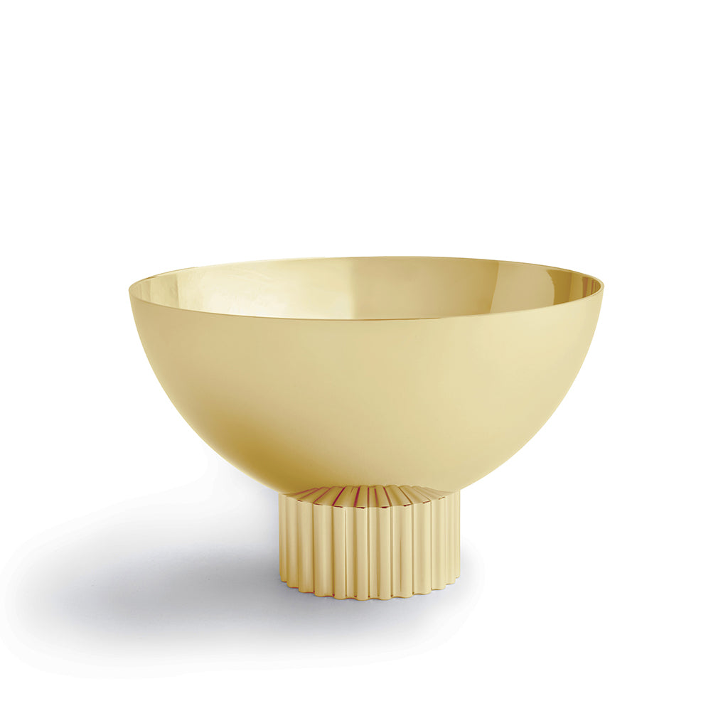 Premium Gold Striations Nut Bowl - Elegant Snack Serving Dish for Parties, Entertaining & Home Decor