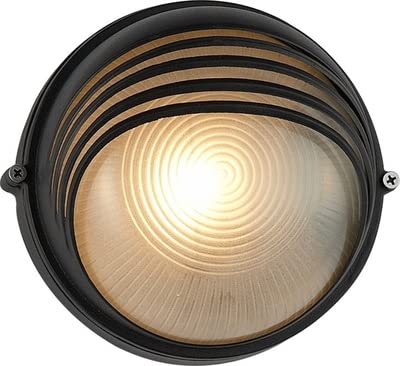 Vintage Round LED Outdoor Wall Light Fixture - Waterproof Courtyard, Balcony, Porch Lighting - Energy Efficient Exterior Wall Lamp for Garden, Patio, Pathway - Perfect for Outdoor Decoration and Nighttime Safety