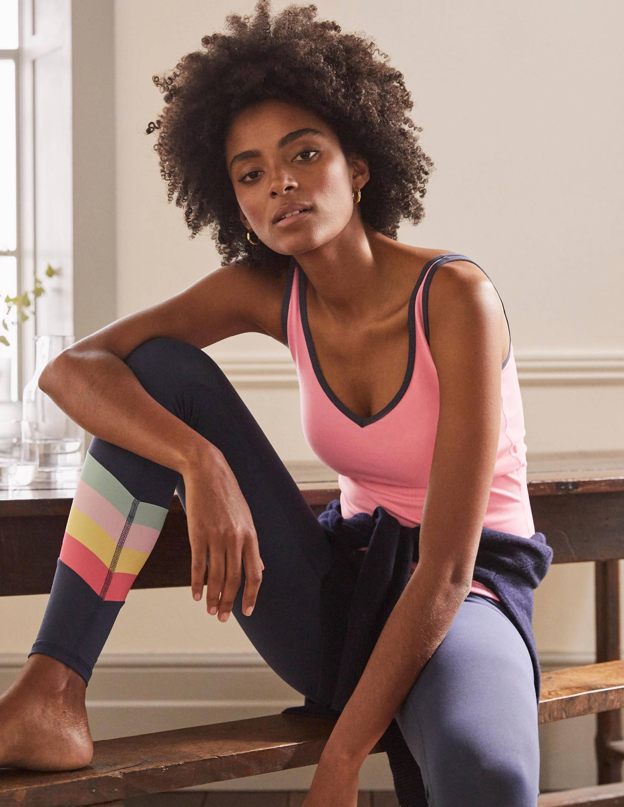 Bettina Active Tank Top for Women - Azalea Pink Workout Shirt - Gym, Yoga & Running Essentials