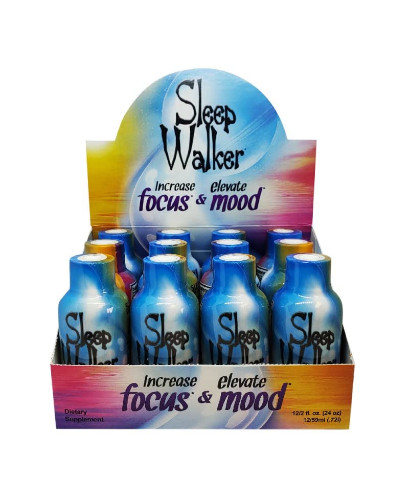 Sleep Walker Original Energy Shot (12 Count) - Boost Energy & Focus - Perfect for Workouts, Late-Night Study & Long Shifts
