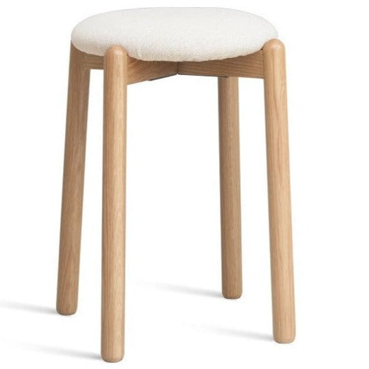 Solid Oak Wood Makeup Stool - Durable & Stylish Vanity Seat for Bedroom, Bathroom, or Dressing Room
