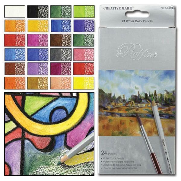 Premium 24-Colors Watercolor Pencils Set - Vibrant Artist Pencils for Drawing, Sketching & Coloring | Perfect for Beginners, Professionals & DIY Art Projects