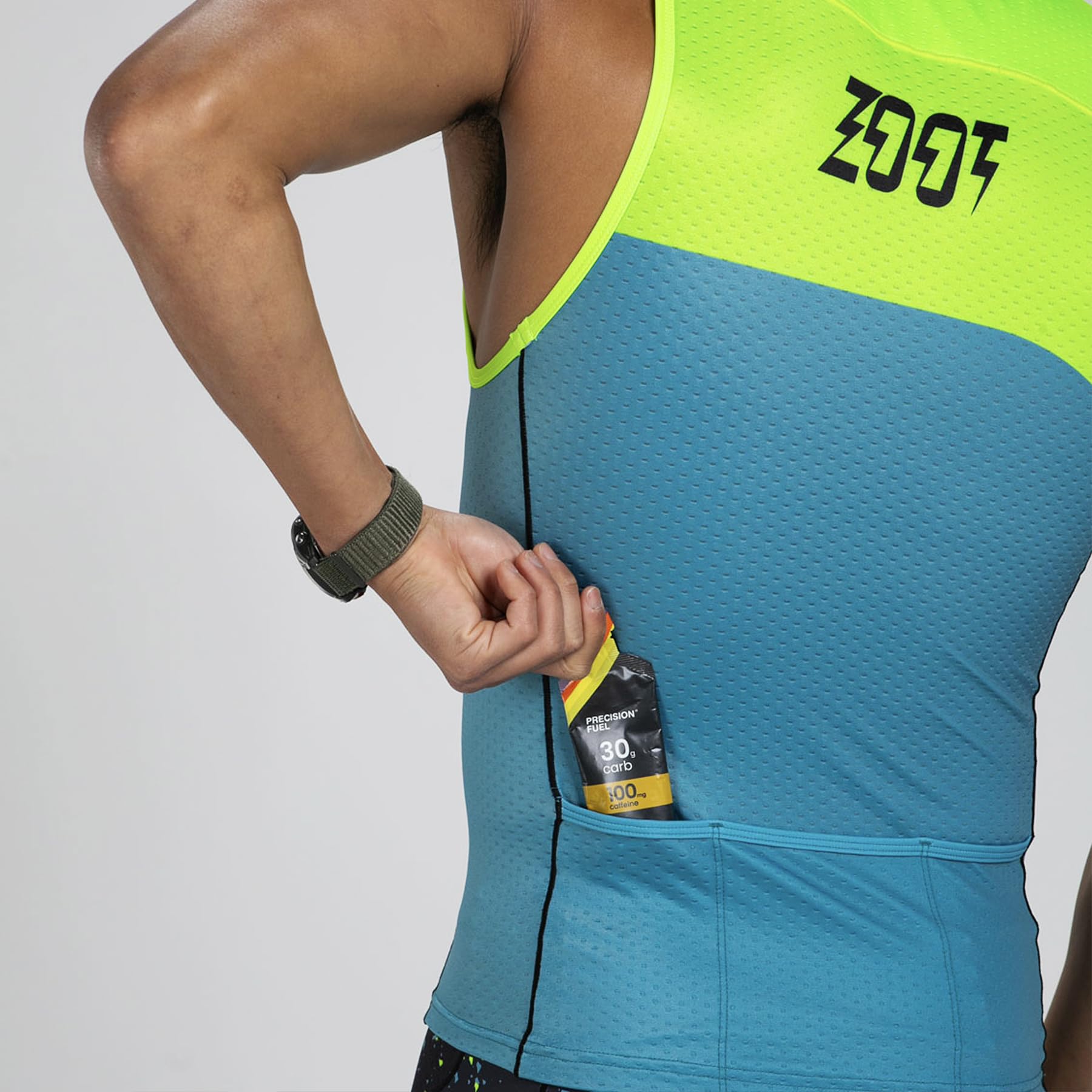 Zoot Men’s LTD Triathlon Tank Top - Breathable Compression Tri Top for Triathlon, Cycling & Running - UPF 50+ Sun Protection with Convenient Pockets - Perfect for Endurance Races, Training & Outdoor Sports