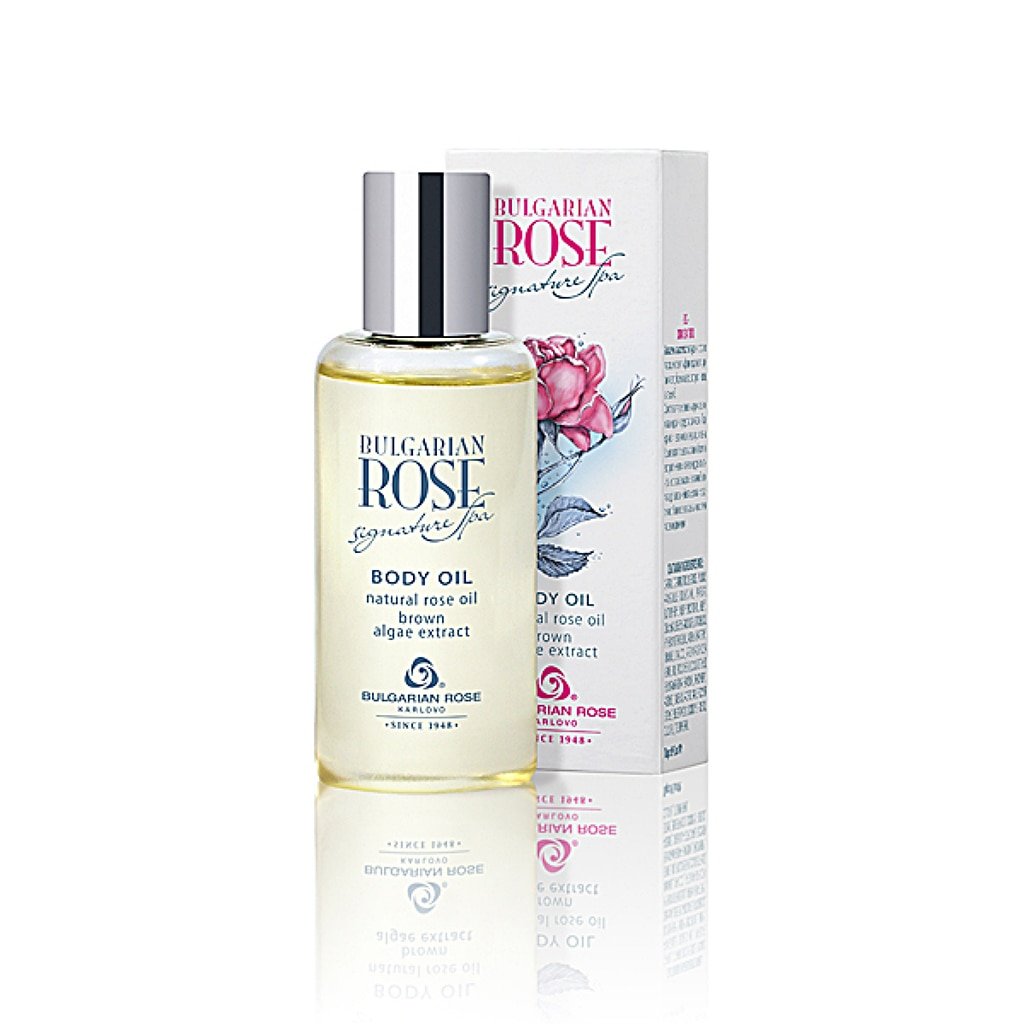 Bulgarian Rose Signature Spa Body Oil - Organic Hydrating & Relaxing Massage Oil for Dry Skin - Perfect for Aromatherapy, Self-Care & Spa Nights
