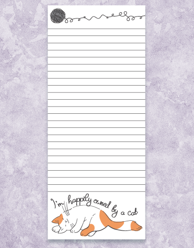 Premium Shopping List Notepad - Happily Owned Memo Pads for Grocery Lists & Errands | Perfect for Kitchen, Office & Home Organization