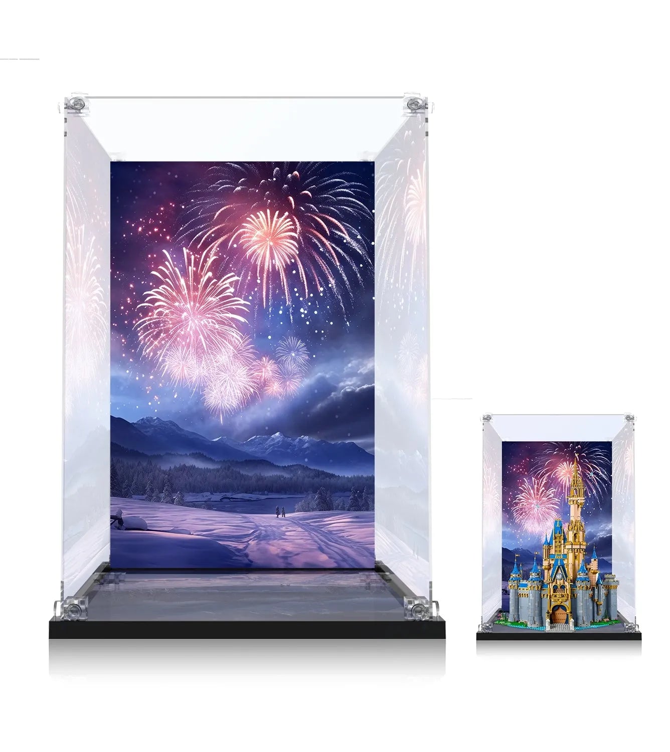 LEGO® Disney Mickey and Friends Disney Castle 43222 Display Case - Premium Acrylic Protector for Collectible Building Sets - Perfect for Showcase, Dust Protection & Home Decor