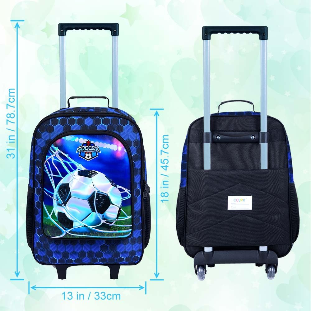 Kids Suitcase with Wheels - Durable Rolling Carry-On Luggage for Toddlers, Boys & Girls - Perfect for Air Travel, Road Trips & Family Vacations