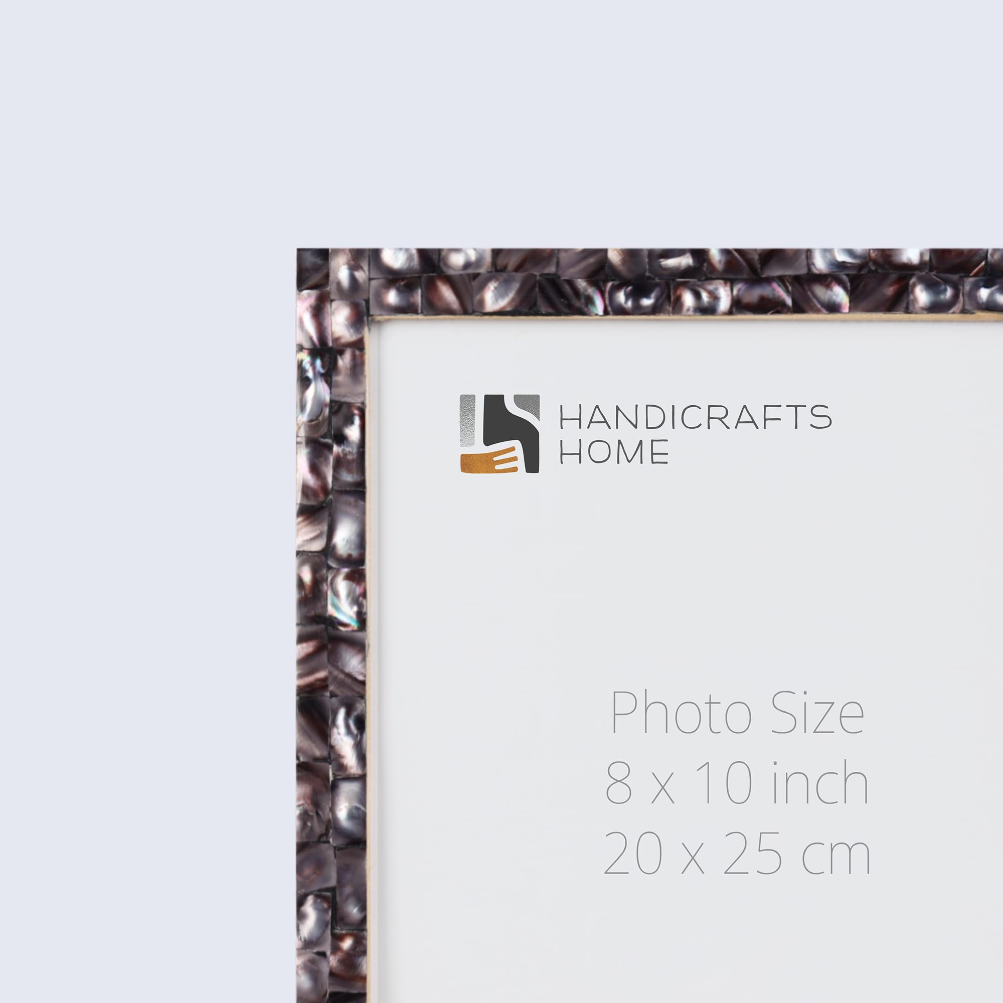 Handmade Mother of Pearl Photo Frames - 8x10 Wall & Tabletop Display - Home Decor Gift
