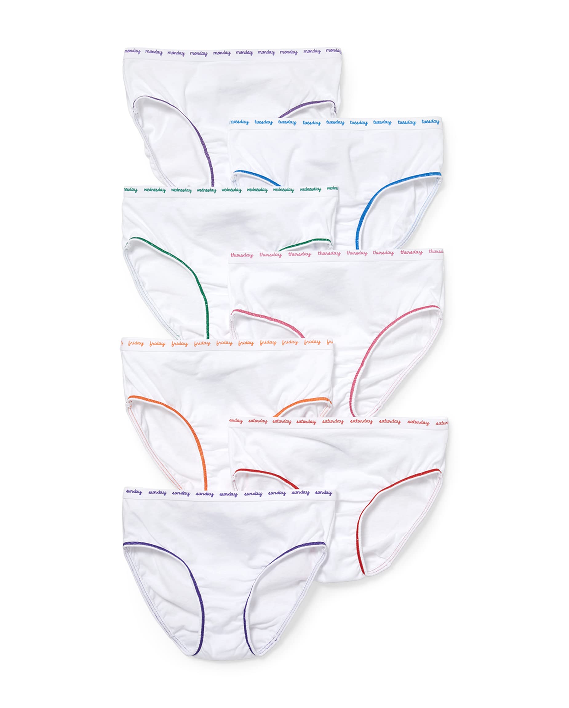 The Children's Place Girls' Cotton Underwear 7-Pack - Soft Breathable Briefs for Toddlers & Kids - Perfect for School, Playtime & Everyday Comfort