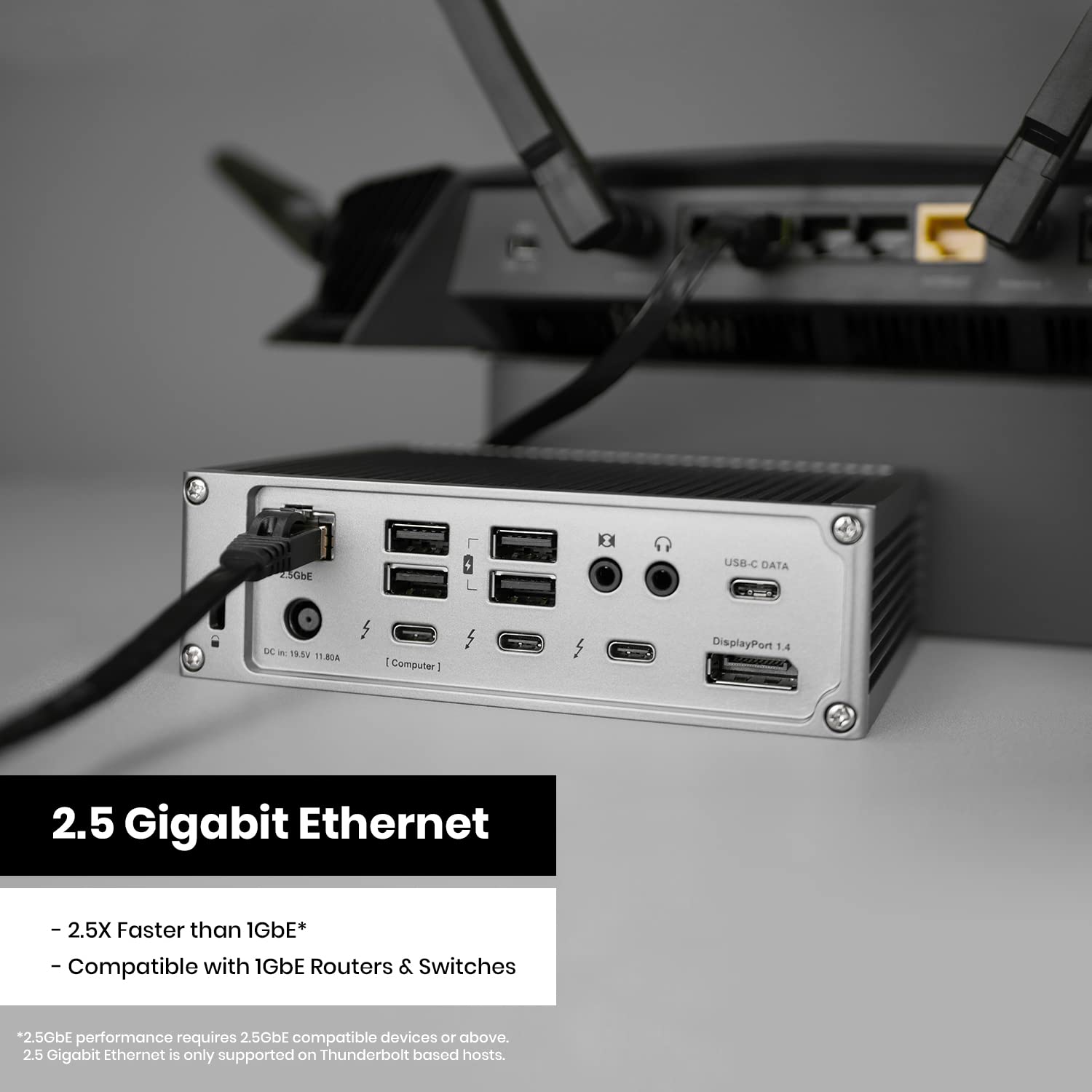 CalDigit TS4 Thunderbolt 4 Dock - 18-Port USB-C Hub with 98W Charging, 40Gbps Data Transfer, 8K/6K Display Support for Mac, PC & Chrome - Perfect for Home Office, Gaming & Video Editing Workstations