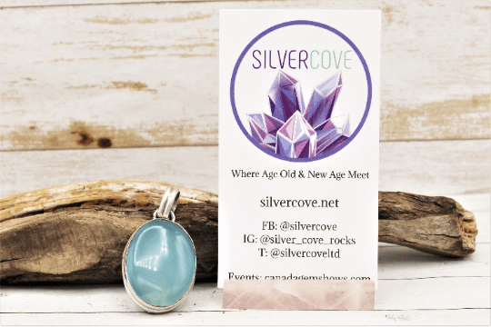 Blue Chalcedony Pendant Necklace - Natural Stone Jewelry for Women - Perfect for Everyday Wear, Gifts & Spiritual Healing