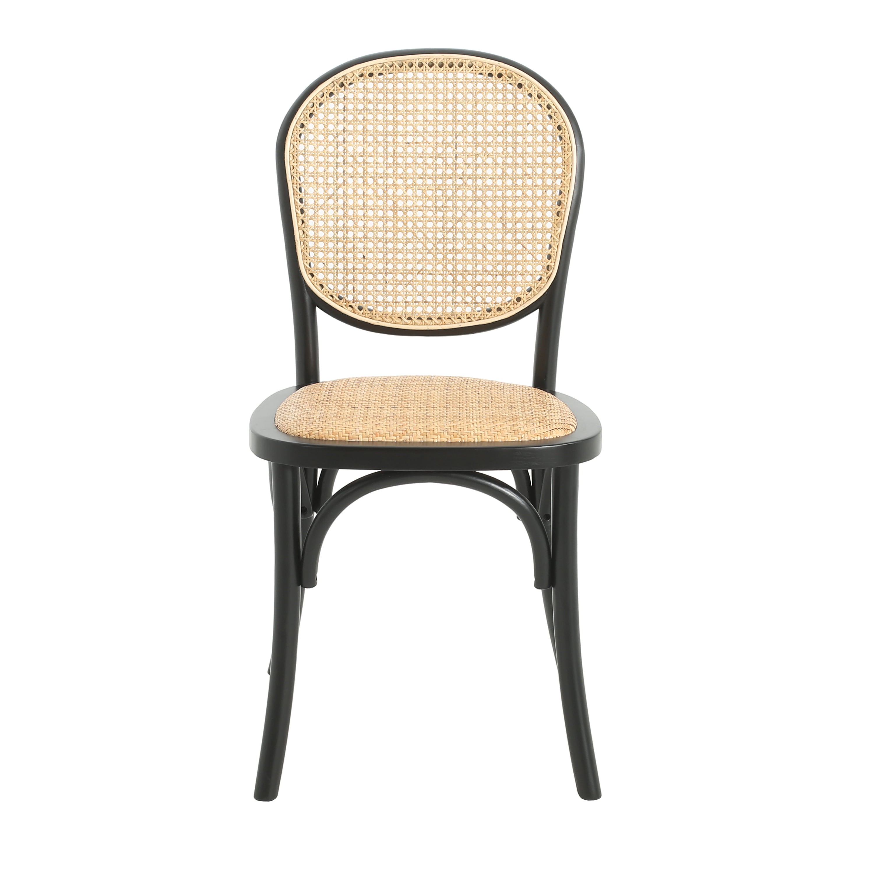 Modern Dining Chairs Set of 2 - Sturdy Wooden Kitchen Chairs with Padded Seats - Perfect for Dining Room, Kitchen, Breakfast Nook & Small Spaces