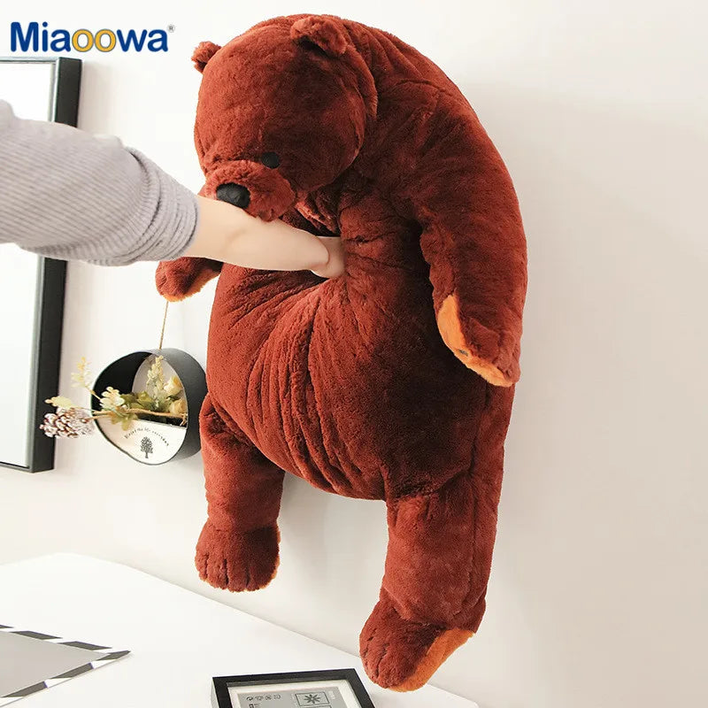 **60/100cm Giant Brown Teddy Bear Plush Toy - Super Soft Stuffed Animal for Kids, Girls & Boys - Perfect Birthday Gift, Cuddle Pillow & Nursery Decor**