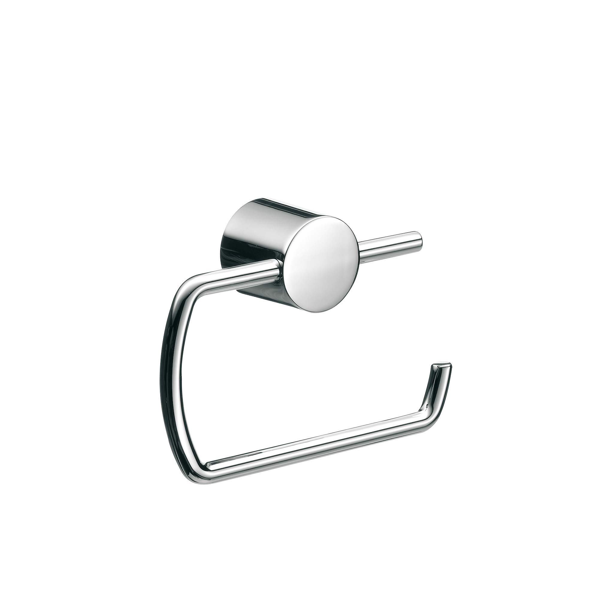 Rondo2 4500.001.01 Modern Chrome Toilet Paper Holder - Bathroom Tissue Roll Stand for Home, Office & Restrooms - Sleek Polished Finish for Contemporary Spaces