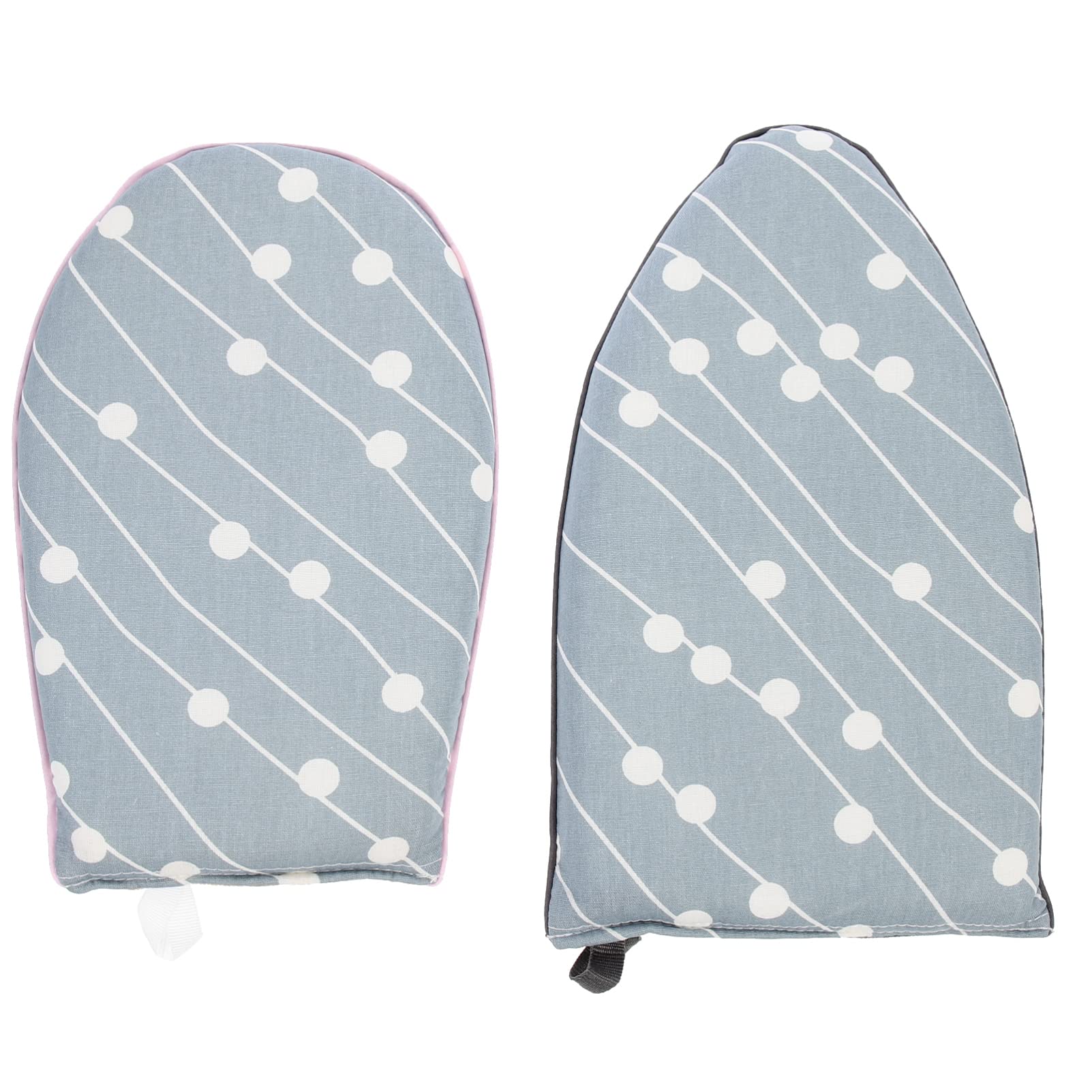 LIFKOME 2-Pack Heat Resistant Ironing Gloves - Waterproof Anti-Steam Mittens for Garment Steamer & Handheld Steam Iron | Perfect for Home Clothes Steaming, Wrinkle Removal & Fabric Care (Blue)