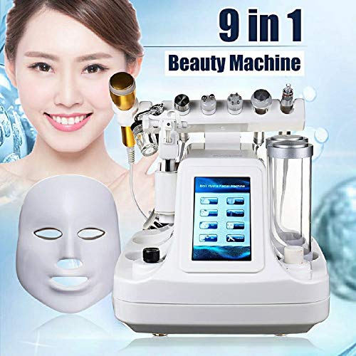 Professional 9-in-1 Hydrofacial Machine for Blackhead Removal & Skin Rejuvenation - Vacuum Suction, Oxygen Infusion & Moisturizing Spray Facial Care Device - Perfect for Spa, Salon & At-Home Skincare Treatments
