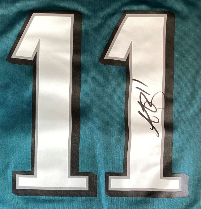 Authentic AJ Brown Signed Philadelphia Eagles Super Bowl 59 Nike Game Jersey - Limited Edition Collectible for Eagles Fans, Sports Memorabilia & Home Decor Display