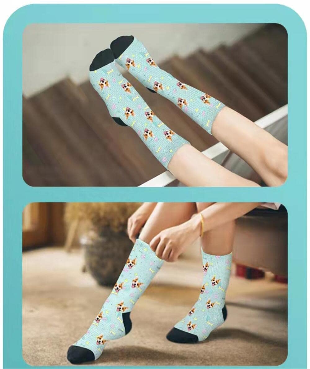 Custom Photo Socks for Men & Women - Personalized Pet Face Socks with Your Dog or Cat Picture - Great for Gifts, Parties & Unique Fashion Statements