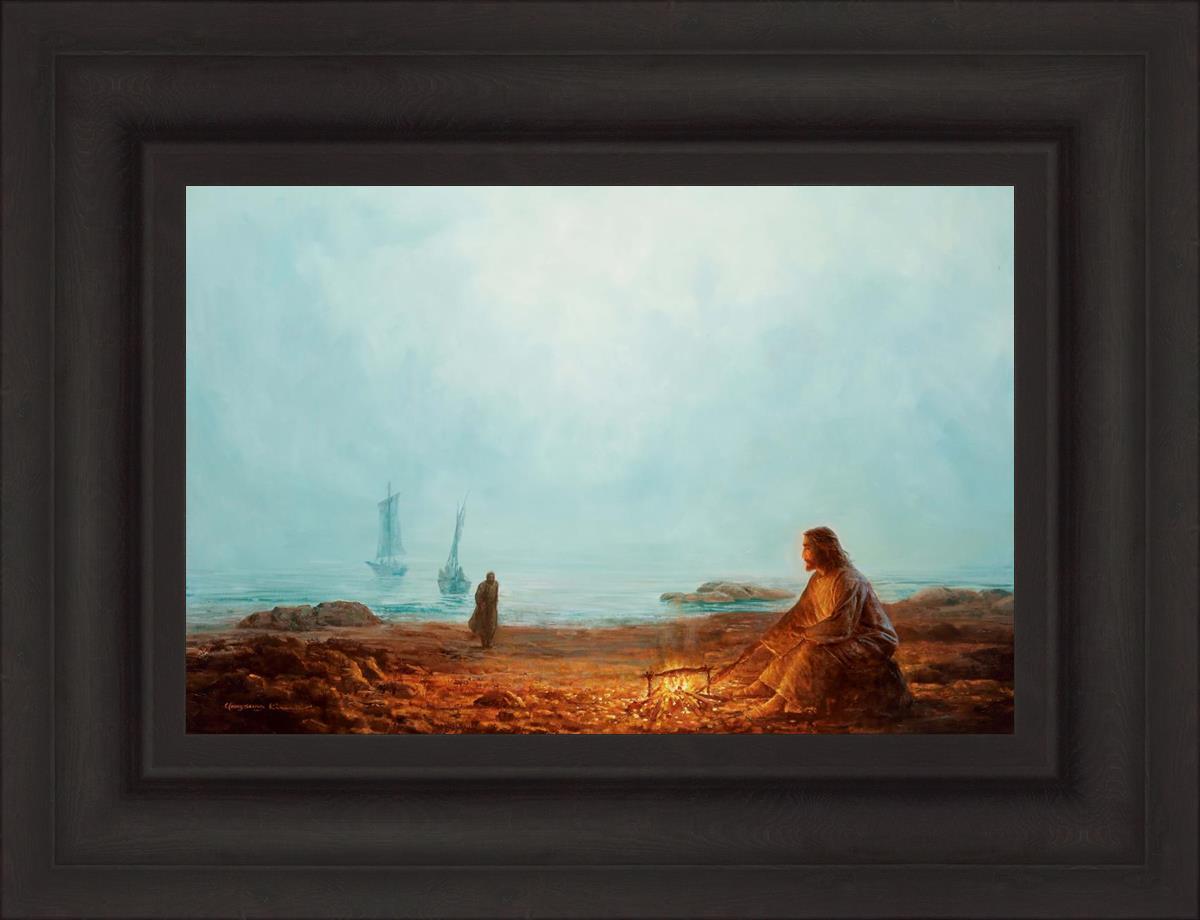 By The Shore By Yongsung Kim - Coastal Wall Art Print for Beach House Decor, Ocean Themed Living Room & Bedroom