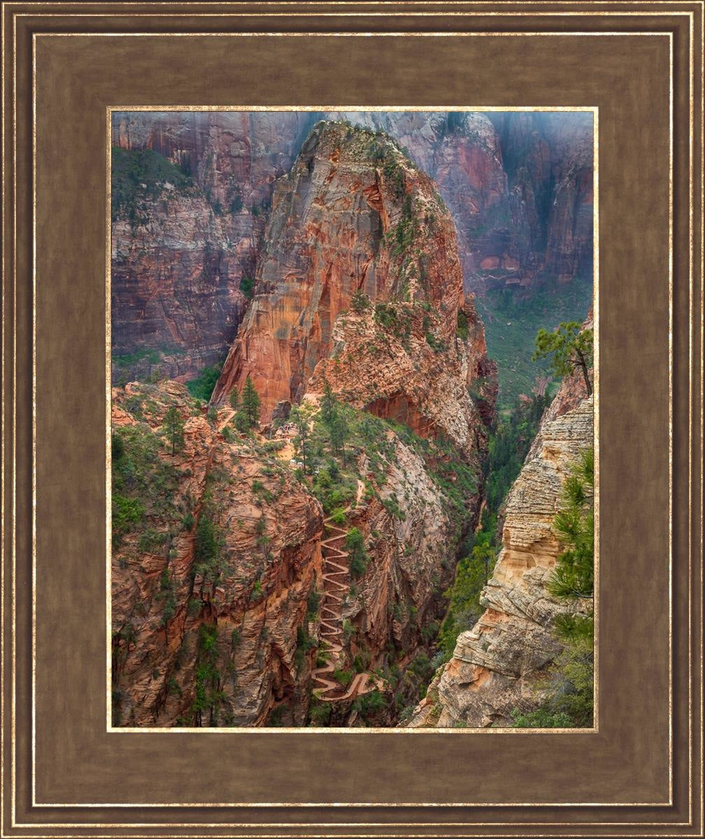 Angels Landing by Julie Kerr - Stunning Landscape Art Print for Home & Office Decor | Perfect for Living Rooms, Bedrooms, and Gifts