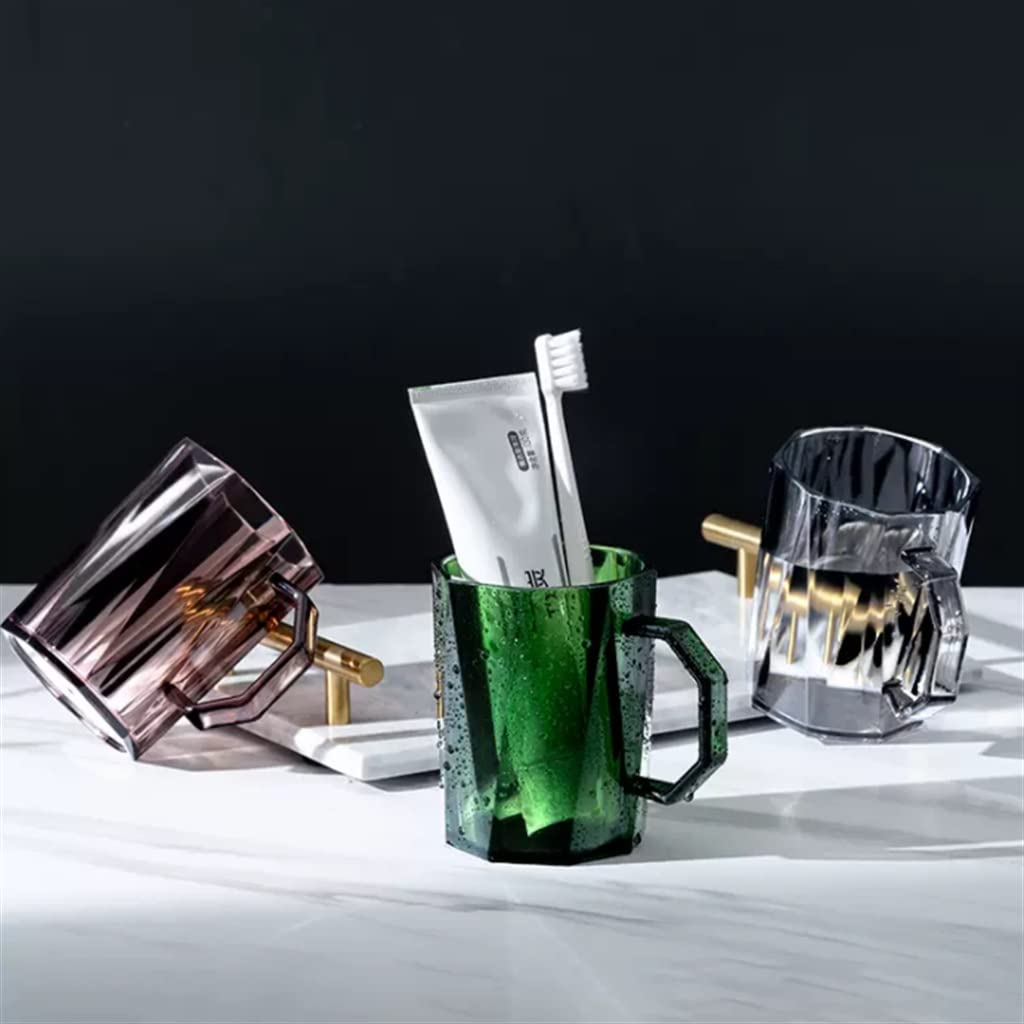 3-Piece Nordic Style Household Mouthwash Cup Set - Couple Toothbrush Holder & Rinse Cup for Bathroom, Kitchen, or Travel Use