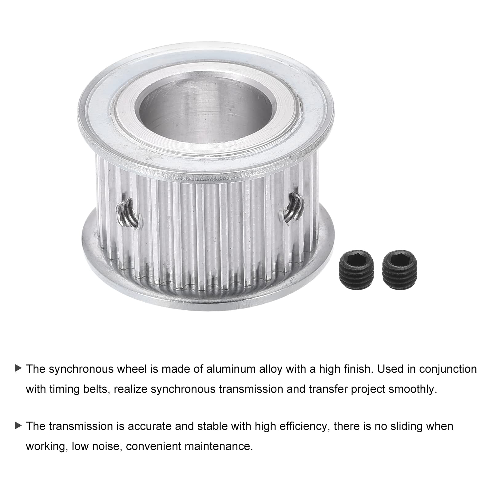 MECCANIXITY 3M30 Teeth Timing Pulley Synchronous Wheel with M4 Screw 15mm Bore - Compatible with Belt Drive Systems, 3D Printers & CNC Machines - Perfect for DIY Robotics, Automation Projects & Industrial Applications