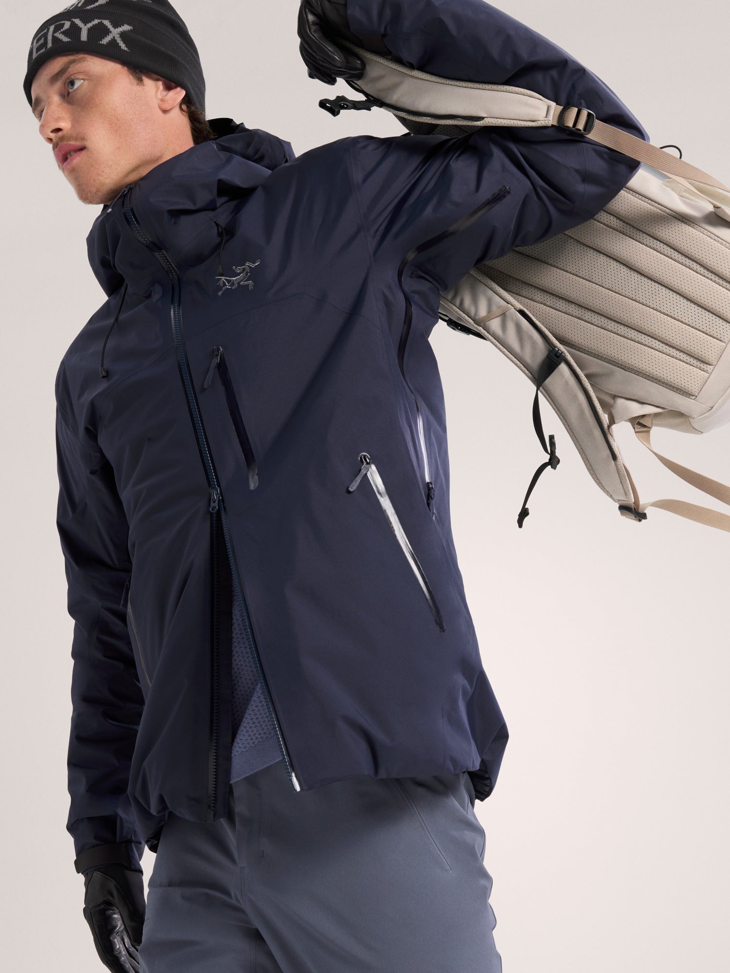 Men's Beta Insulated Jacket - Lightweight Waterproof Winter Coat for Hiking & Outdoor Activities - X000008885