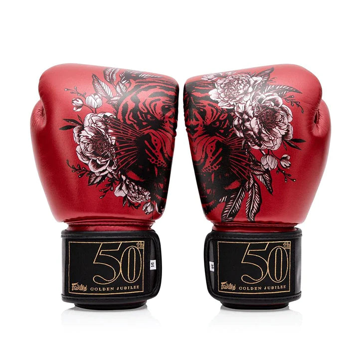 Fairtex Golden Jubilee Premium Limited Edition Boxing Gloves - High-Performance Muay Thai & MMA Training Gear for Fighters & Fitness Enthusiasts | Perfect for Sparring, Bag Work & Competition