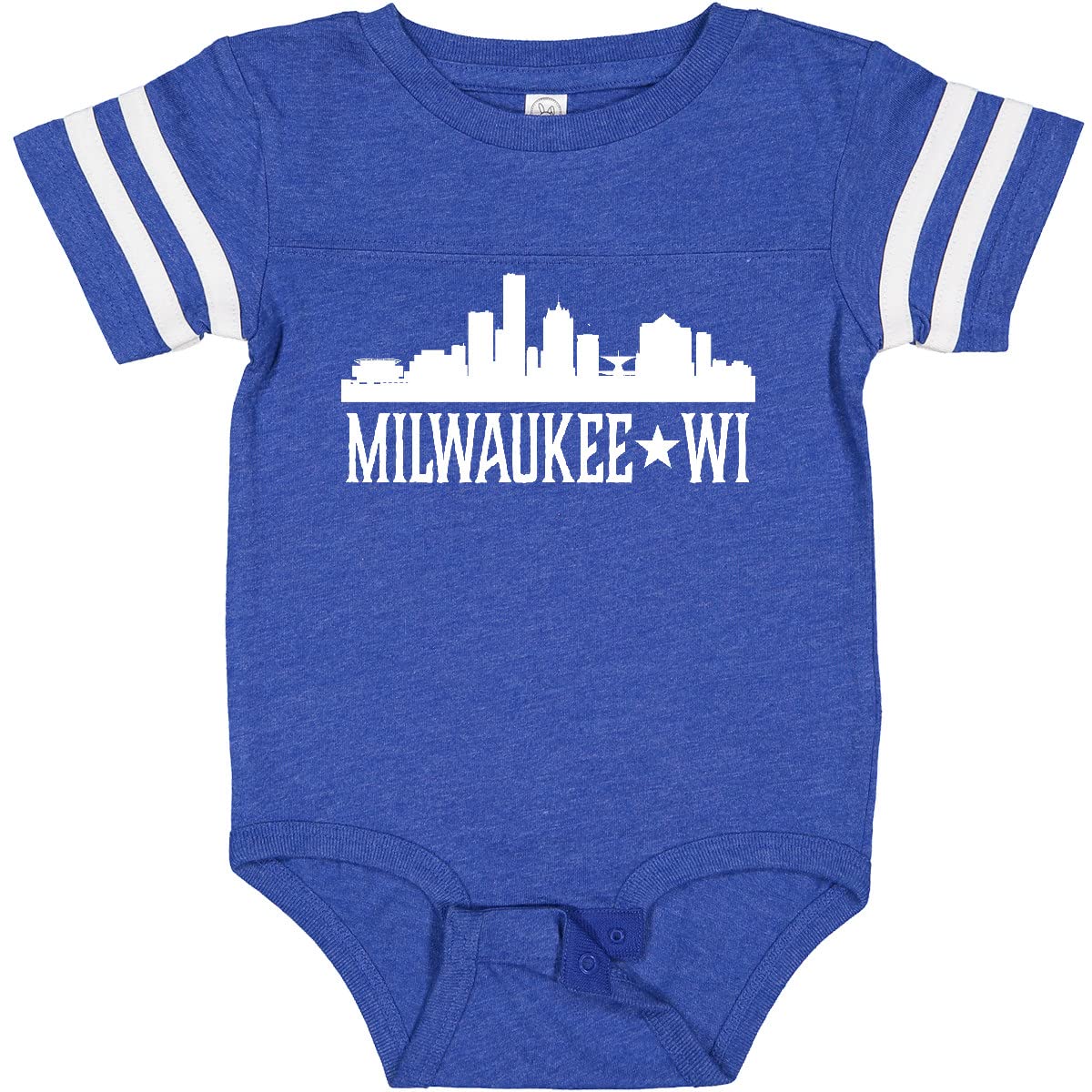 Inktastic Milwaukee Wisconsin Skyline WI Cities Baby Bodysuit - Soft Cotton Infant Onesie for Boys & Girls - Perfect for Family Outings, Photo Shoots & State Pride Gifts