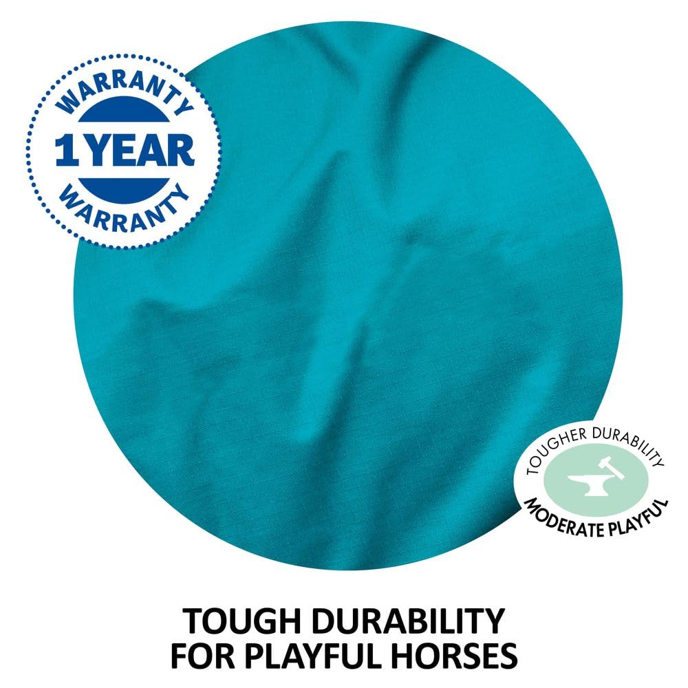 Classic II Surcingle Horse Turnout Blanket - Waterproof Winter Horse Blanket with Contour Collar & 1200D Ripstop Durability | Ideal for Cold Weather Riding, Stable Use & Outdoor Horse Protection