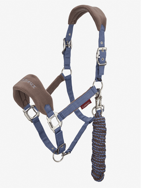 Le Mieux Vogue Fleece Headcollar and Lead Rope Set - Soft Horse Training Equipment for Riding, Grooming & Show Preparation