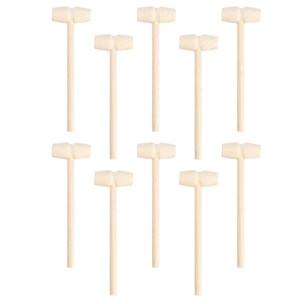 Toddmomy 20pcs Wooden Mini Hammer Toy Set - Kids Educational Pound & Play Mallet with Gavel - STEM Learning Toys for Toddlers Boys & Girls - Perfect for Pretend Play, Classroom & Sensory Development Activities