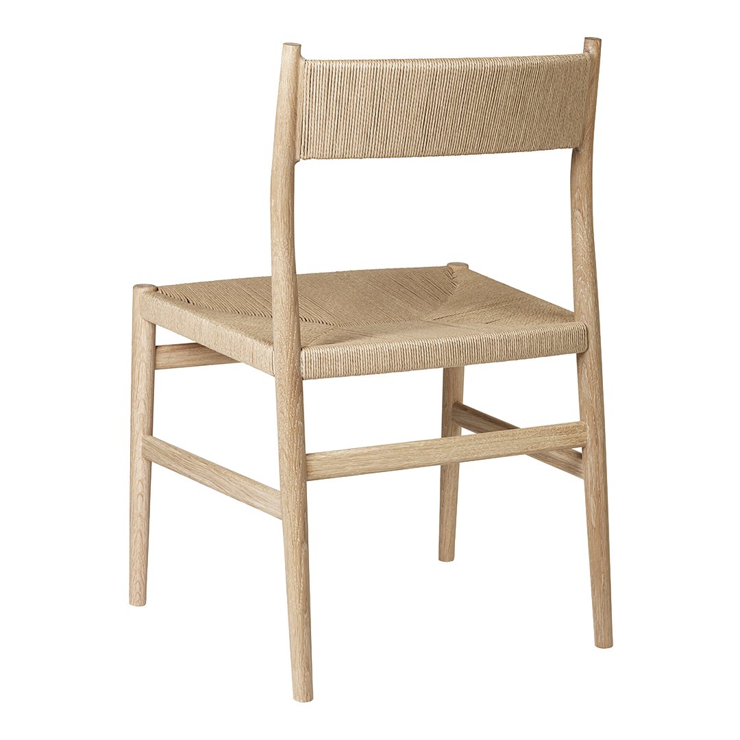 Arv Dining Chair with Paper Cord Seat - Modern & Eco-Friendly Wooden Chair for Kitchen, Dining Room, or Office - Comfortable & Stylish Seating Solution