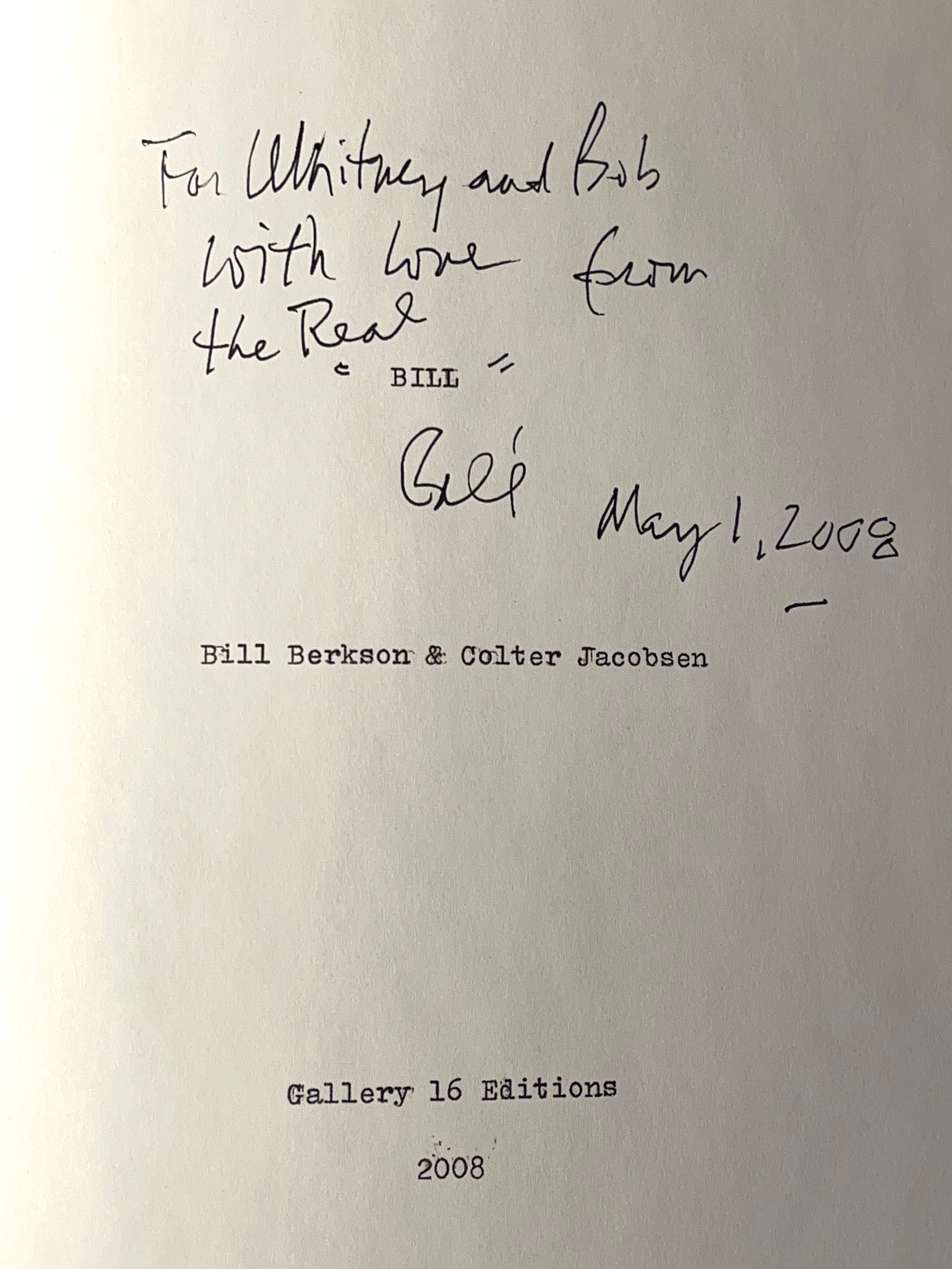 BILL by Bill Berkson - Illustrated by Colter Jacobsen - SIGNED Limited Edition RARE Poetry Book - Perfect for Collectors & Literary Enthusiasts