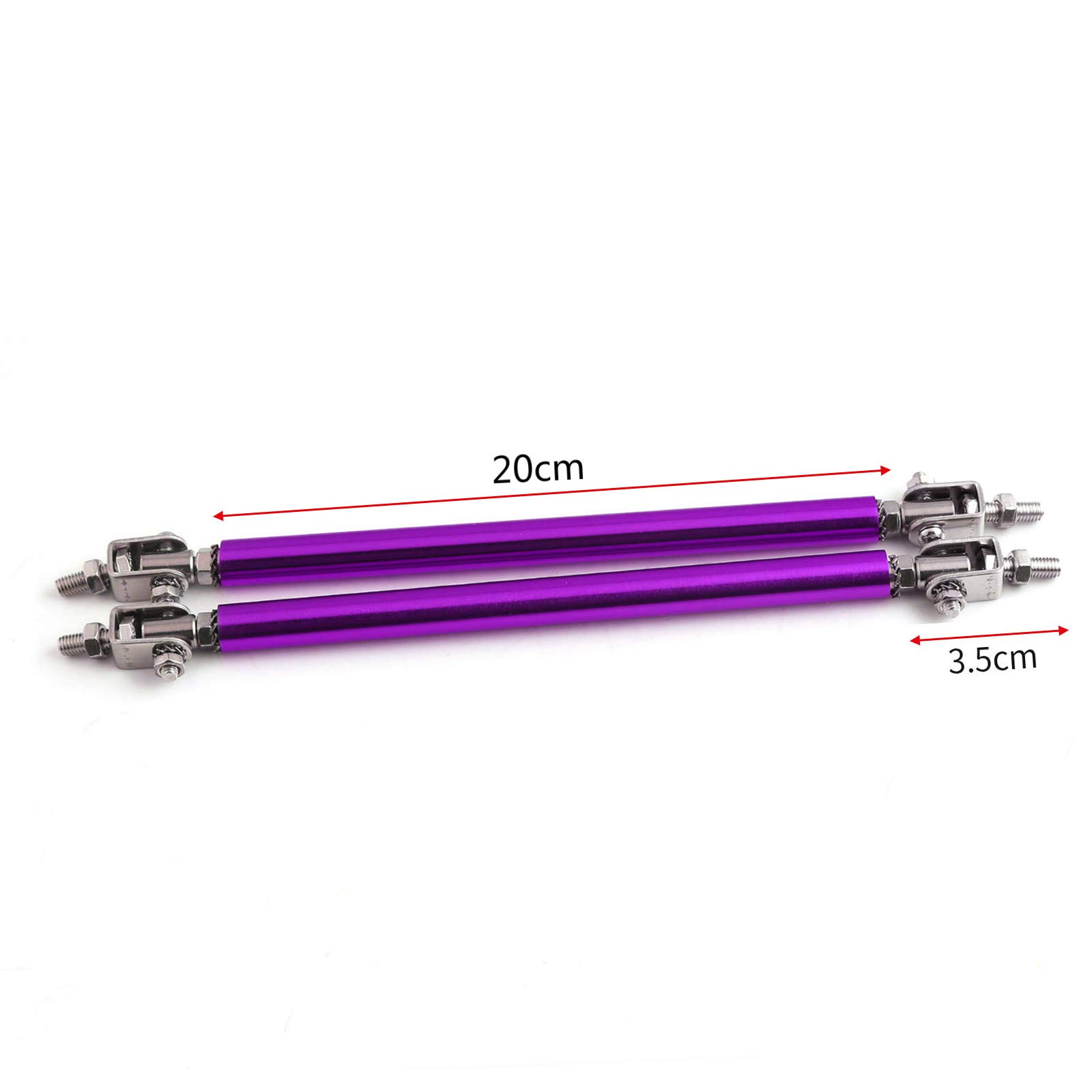 Adjustable Front Bumper Lip Splitter - 200mm Purple for Car Styling