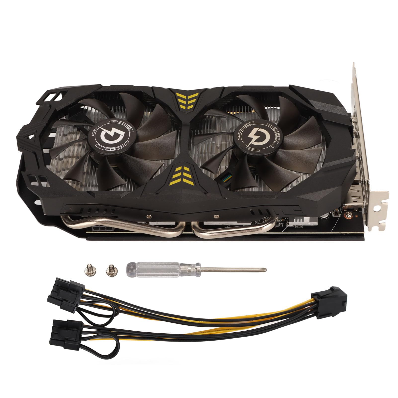 KIMISS RX580 8GB GDDR5 256-bit Gaming Graphics Card - 1244MHz to 7000MHz Clock Speed, 3x HDMI Ports, High Performance PC Video Card for 4K Gaming, VR, Video Editing & Cryptocurrency Mining