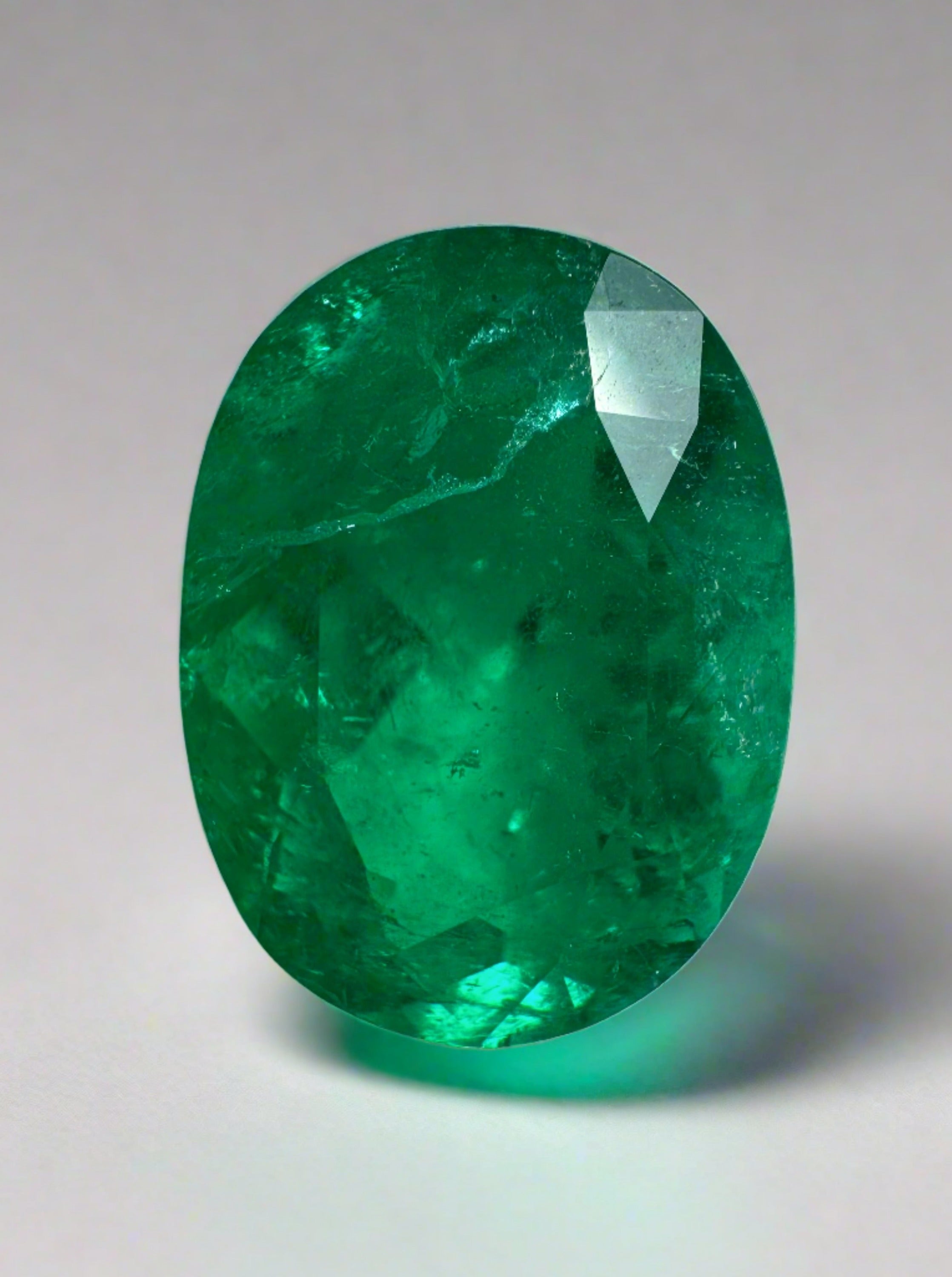 5.07 Carat Certified 13x10mm Vivid Muzo Green Natural Loose Colombian Emerald Oval Cut Gemstone for Jewelry Making, Engagement Rings & Luxury Gifts