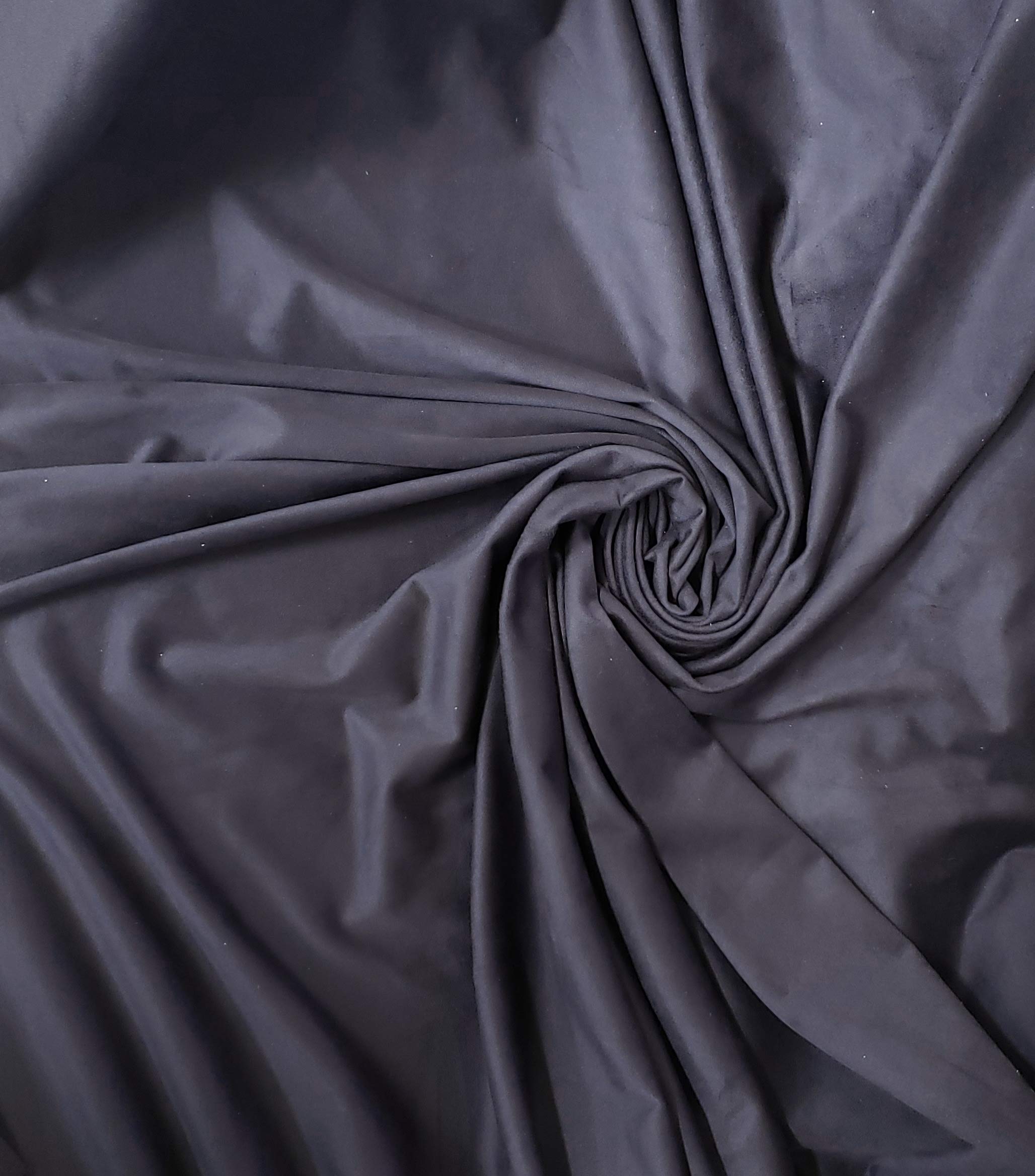 Premium 100% Polyester Lightweight Ultra-Soft Suede Fabric by The Yard - Dark Navy Blue | Perfect for DIY Upholstery, Crafts, Clothing & Home Decor Projects
