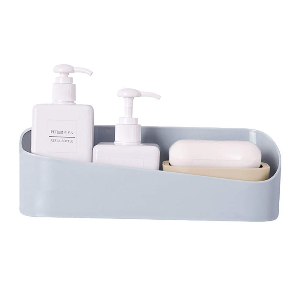 Waterproof Adhesive Shower Shelf - No Drill Wall Mounted Bathroom Organizer - Removable Kitchen Storage Rack for Bathroom, Shower & Kitchen Organization