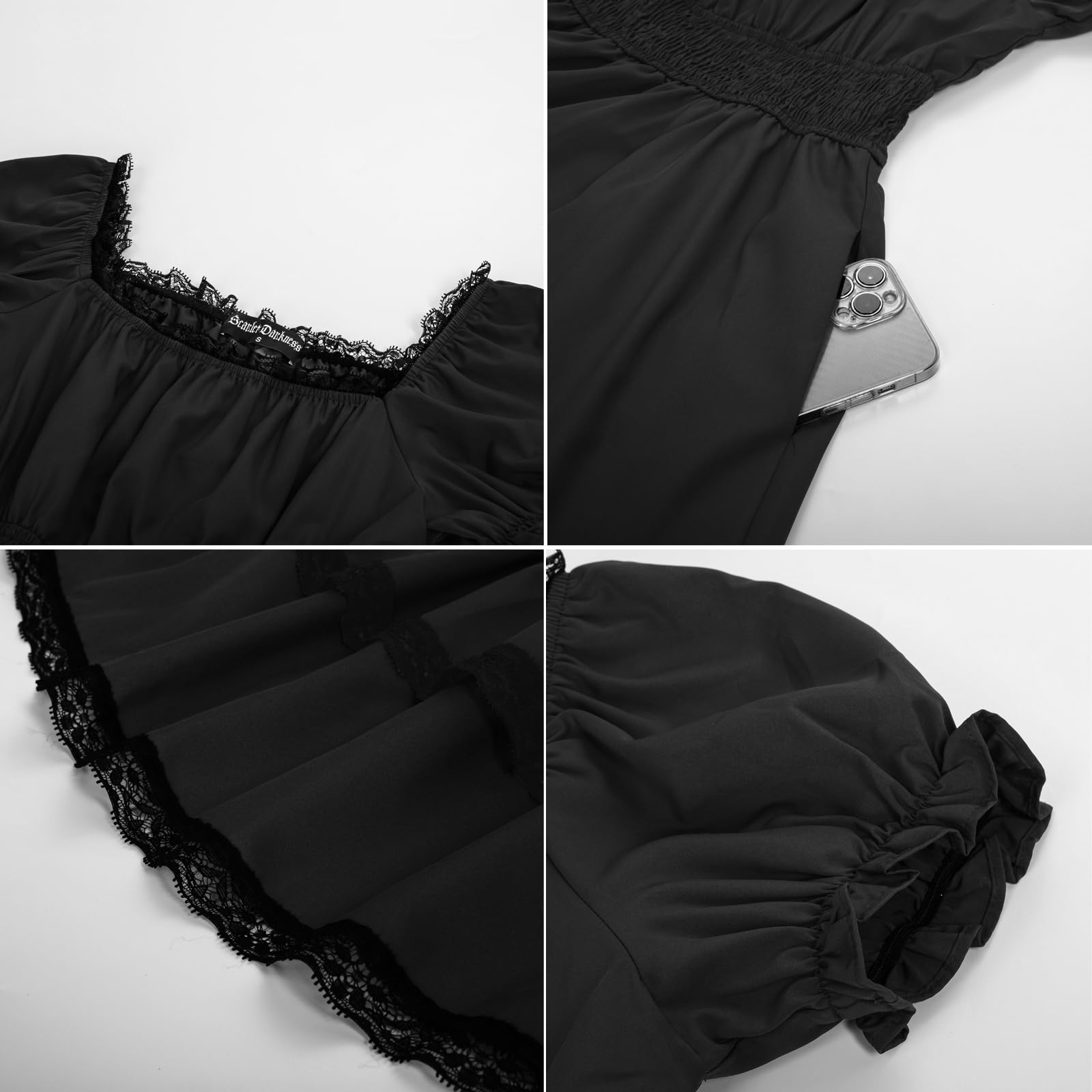 Gothic Victorian Dresses for Women | Scarlet Darkness Renaissance Costume Midi Dress | Perfect for Cosplay, Halloween & Themed Parties