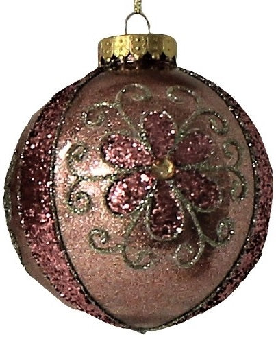 100MM Rose Gold Glitter Flower Ornaments - Elegant DIY Wedding Decorations, Party Centerpieces, Home Decoration for Tables, Walls and Gifts