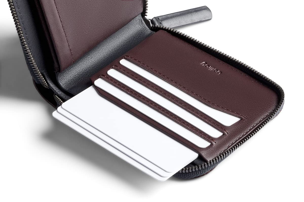 Bellroy Zip Wallet - Premium Leather RFID Blocking Wallet with Coin Pouch | Slim Bifold Wallet for Men & Women | Perfect for Travel, Business & Everyday Carry