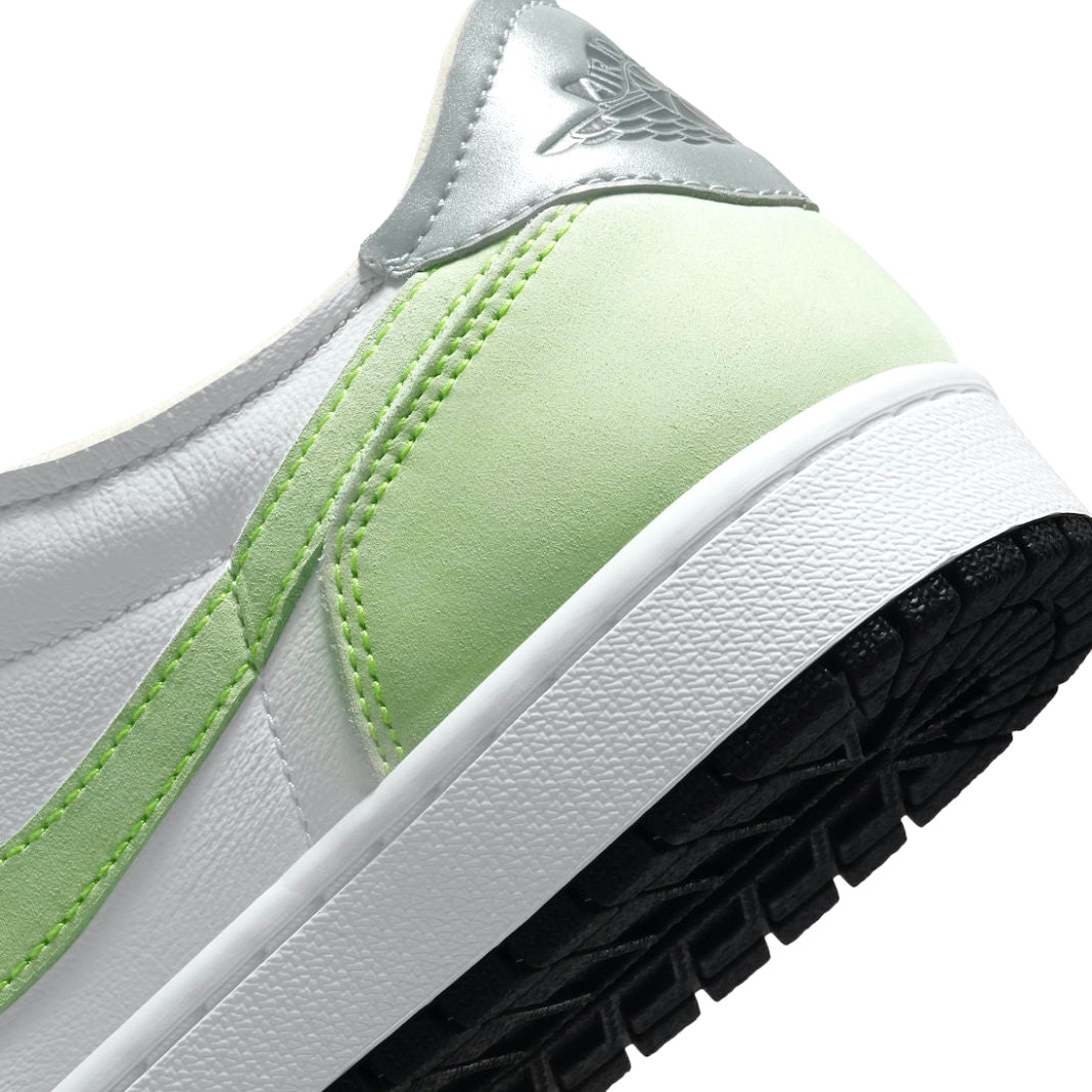 Air Jordan 1 Low OG Sneakers - White/Ghost Green/Black Colorway | Men's Basketball Shoes for Casual Wear & Street Style