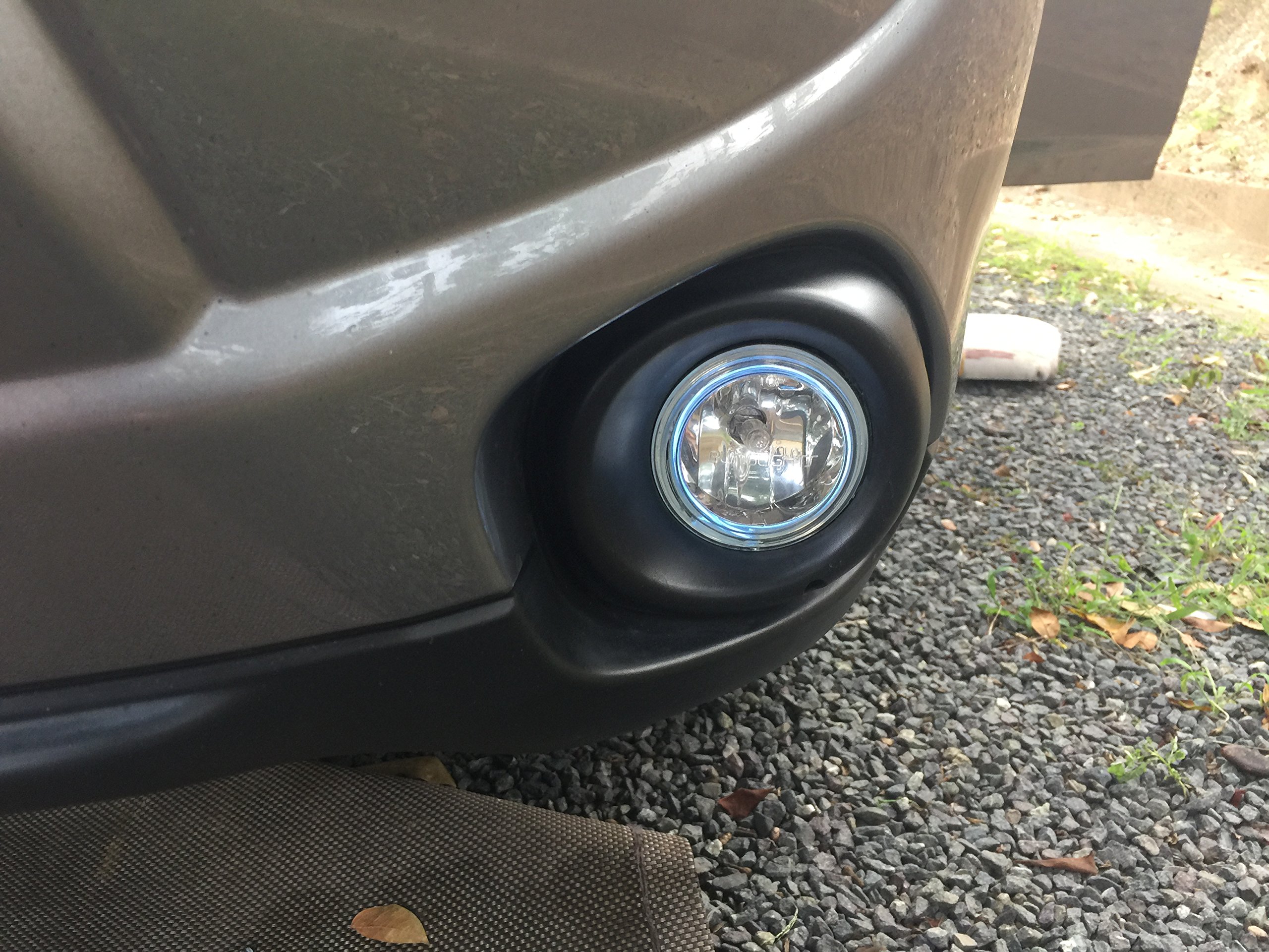 Brand LED Blue Halo Fog Lights for 2013-2020 Mitsubishi Outlander - Durable Weatherproof Off-Road Lighting for Night Driving & Adventure