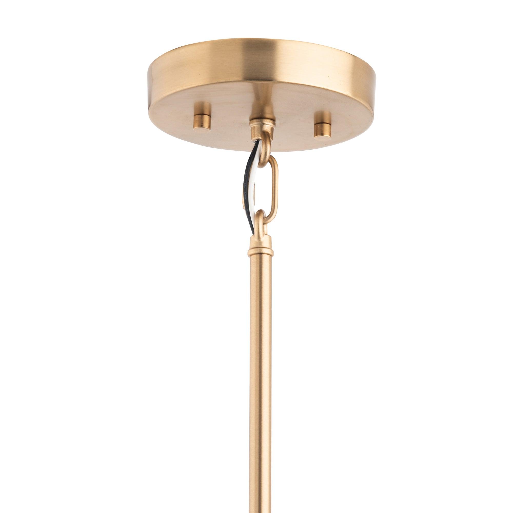 Modern Gold & Black Pendant Light - Beacon 1 Light Fixture for Dining Room, Kitchen Island, or Living Room Decor