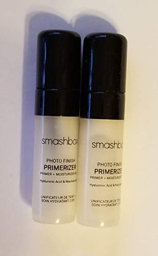 Smashbox Photo Finish Primerizer Primer & Moisturizer Travel Size (2-Pack) – Perfect for On-the-Go Makeup & Airplane Travel