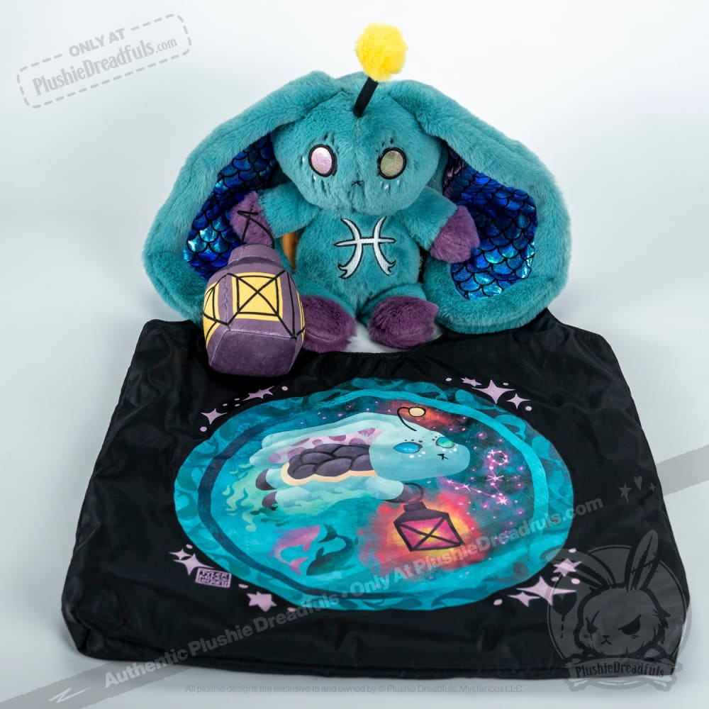 Plushie Dreadfuls Pisces Rabbit - Soft Stuffed Animal Toy for Kids & Collectors | Perfect for Zodiac Gifts, Birthday Presents & Cuddling