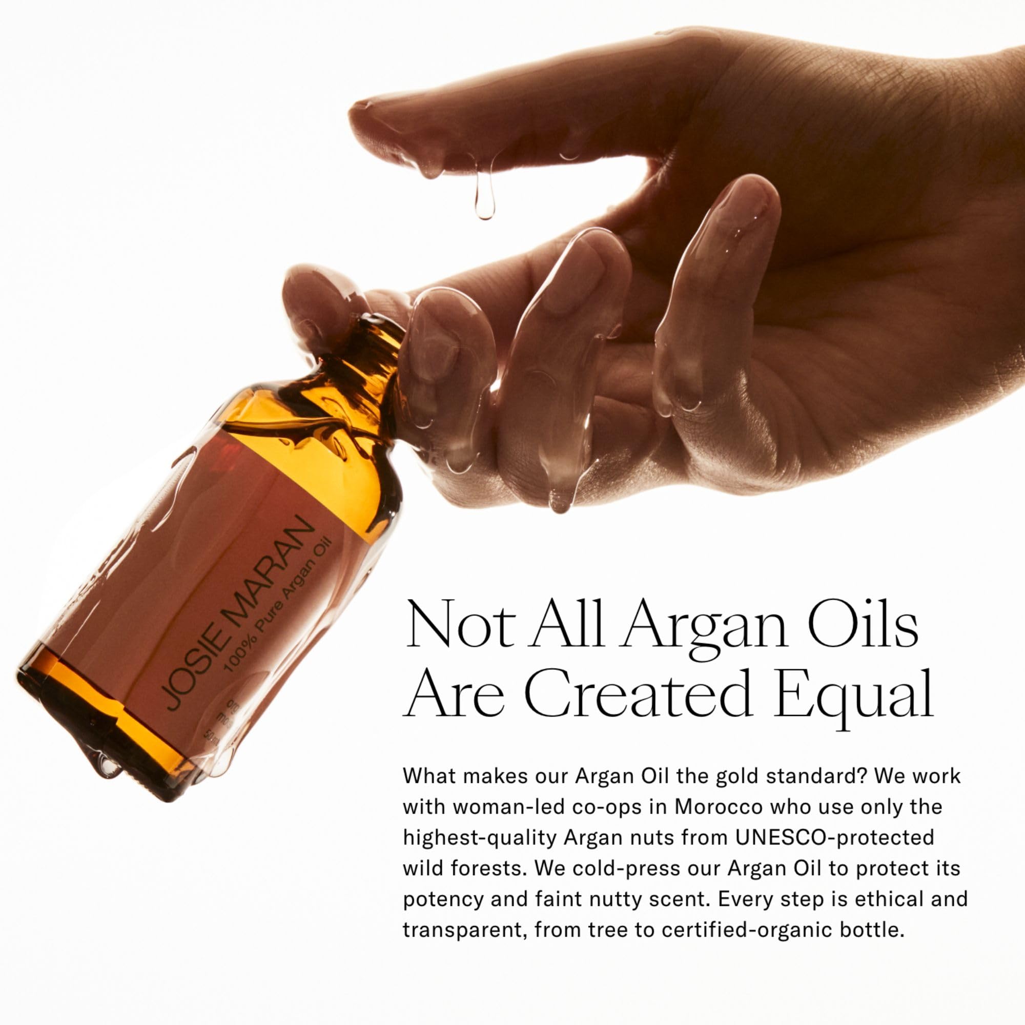 Josie Maran Pure Argan Oil & Liquid Exfoliant Kit - Anti-Aging Treatment for Hyperpigmentation, Dry Skin Hydration - 3.4 oz Skincare Set for Face & Body | Perfect for Nighttime Routine & Daily Moisturizing