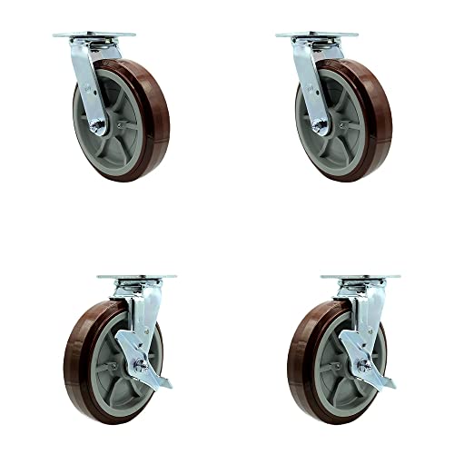 4 Swivel w/2 Top Lock Brakes