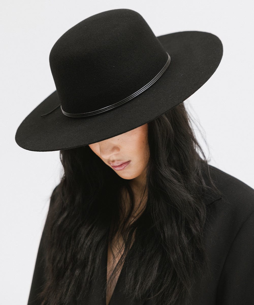 Rue Open Crown Hat - Stylish Summer Sun Hat for Women, Wide Brim Floppy Hat for Beach, Garden & Outdoor Activities